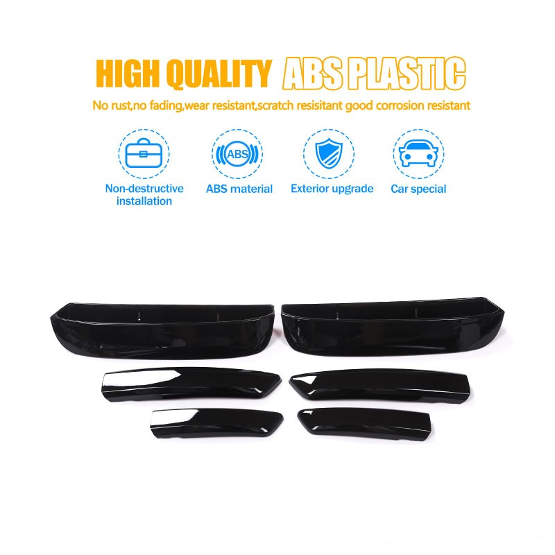 LLKUANG Front Bumper Grille Air Vent Cover Compatible with Land Rover Discovery 5 L462 2017-2023,Front Grille Air Inlet Decorative Accessories(for Discovery 5 2017-2023) - Image 4